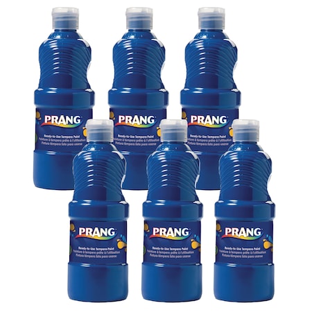 Prang Ready-to-Use Tempera Paint, Blue, 16 oz, PK6 X21605